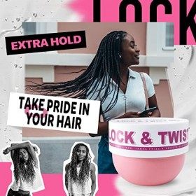 immetee Twist et Lock Gel, Natural Hair Moisturizing Gel, Cool Scalp Braid, Gel de contrôle des pointes pour cheveux afro, po