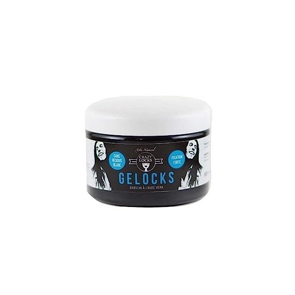 Crazy Pouss Locks Gelocks Fixation Forte Noire , 300 Ml Lot De 1 