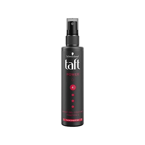 Taft - Spray Gel Coiffant - Power - Fixation 4 - Tenue Jusquà 24h 