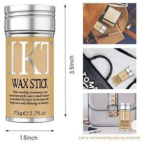 Wax Stick pour cheveux 2,7Oz 75g, Fixation portable de cire à cheveux, bâton de pommade capillaire, Cire à coiffer pour cheve