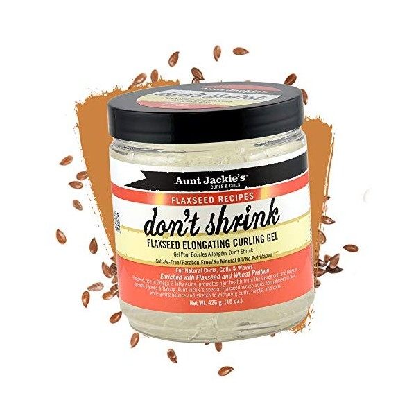 Aunt Jackies Flaxseed Dont Shrink Gel pour boucles allongées 426 ML