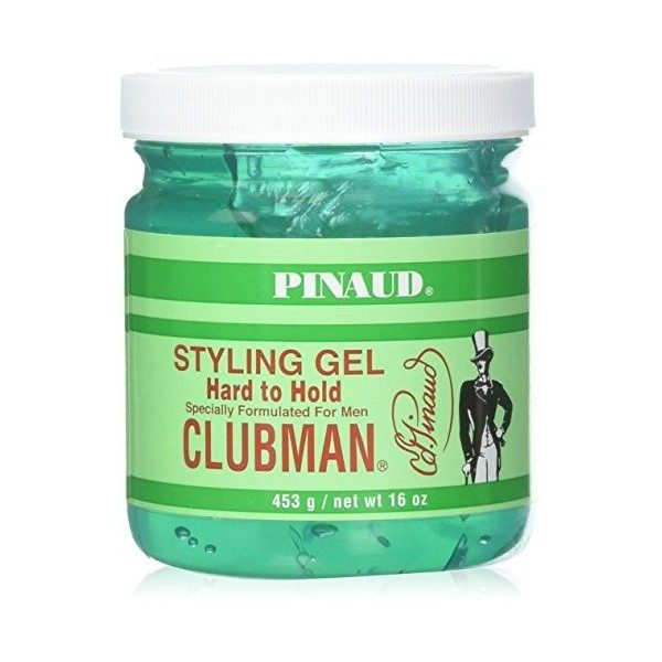 Pinaud Clubman Styling Hair Gel, Hard To Hold - 16 Oz by Clubman