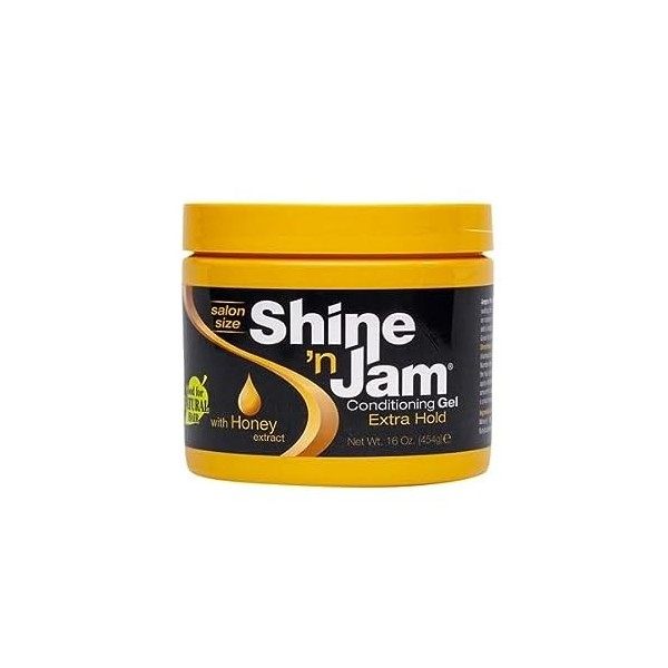 Shine N Jam Lot de 3 flacons de gel revitalisant extra tenue 473 ml