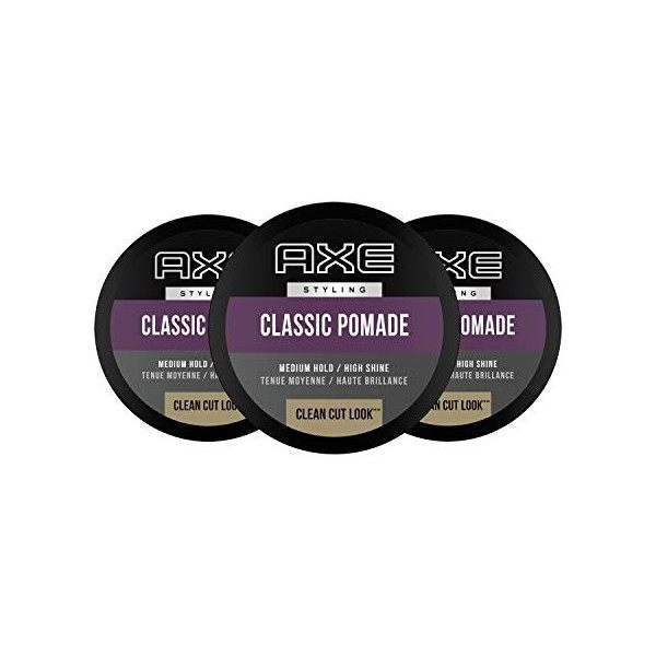 Axe Refined Clean-cut Look Pomade, 2.64-Ounce Jars Pack of 3 by Axe BEAUTY English Manual 