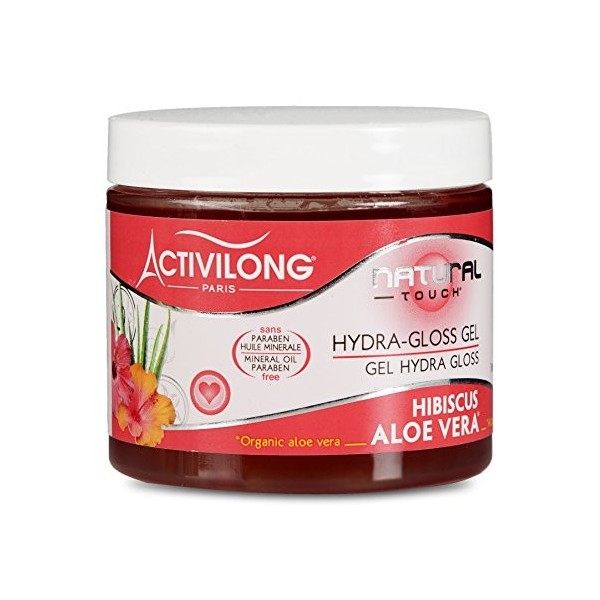 Activilong Natural Touch Gel Hydra Gloss Effet Mouillé Hibiscus et Aloe Vera Bio 200 ml