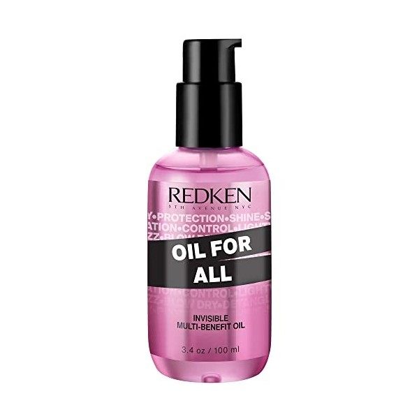 Redken, Huile Invisible Multi-Bénéfices, Brillance instantannée, Formule Ultra-légère, Pour Tous Types de Cheveux, Oil For Al