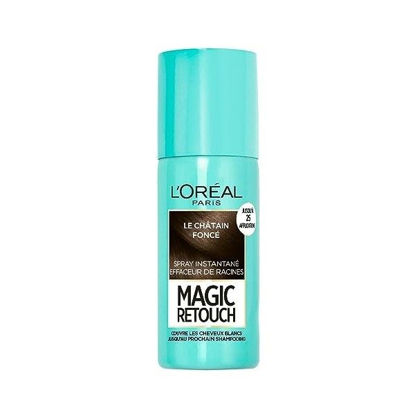 LOréal Paris Spray Instantané Correcteur de Racines & Cheveux Blancs - Magic Retouch - Châtain Clair - 75 ml