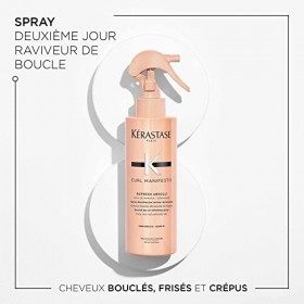 Kérastase, Curl Manifesto, Soin Raviveur de Boucles Instantané, Pour Cheveux Bouclés, Frisés & Crépus, Spray Refresh Absolu, 