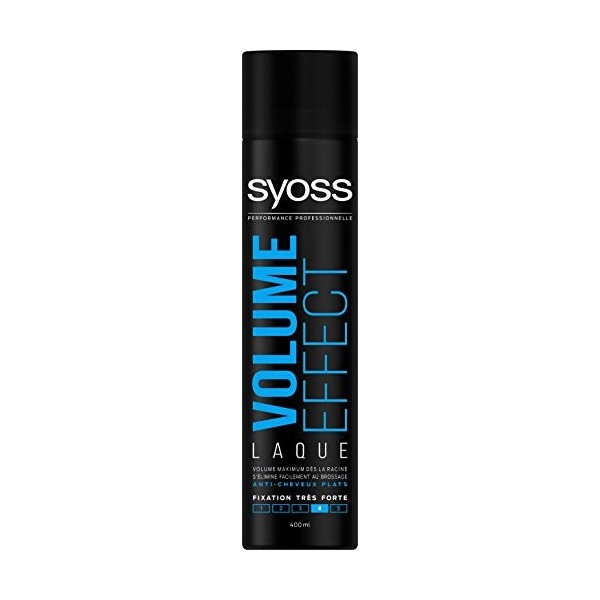 Syoss - Spray Laque Coiffant Volume Effect - Volume maximum dès la racine - Anti cheveux plats - Fixation très forte - Aéroso