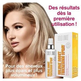 Spray Volume Cheveux Fins & Plats - Cheveux + Épais dès 1ère Utilisation - Volumateur & Épaississant - Produit Femme & Homme,