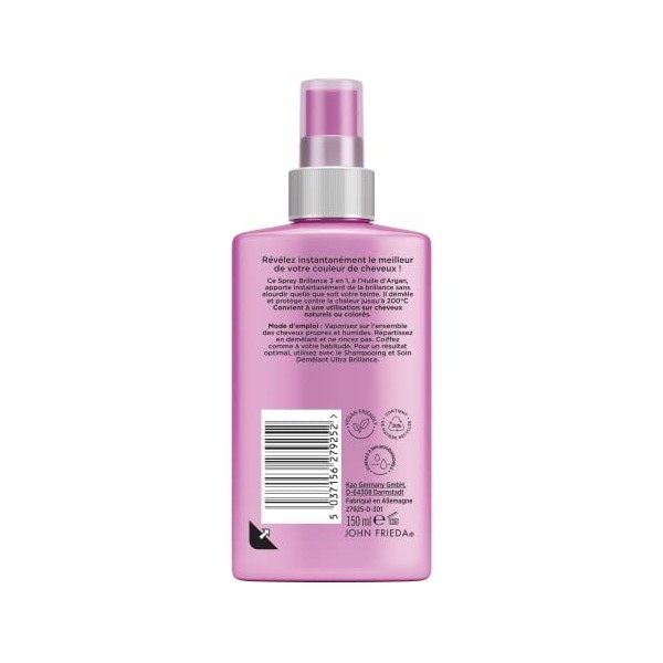 John Frieda Ultra Brillance Spray 3-en-1 150 ml