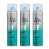 TIGI BED HEAD HARD HEAD HAIR SPRAY 385ML X 3 - EXTRA FIRM HOLD HAIRSPRAY + TRACK by TIGI