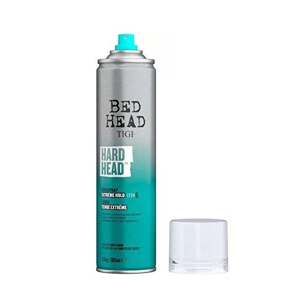 TIGI BED HEAD HARD HEAD HAIR SPRAY 385ML X 3 - EXTRA FIRM HOLD HAIRSPRAY + TRACK by TIGI