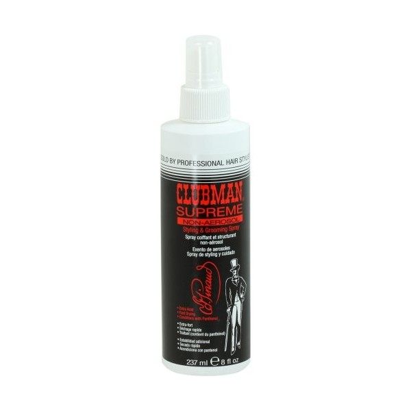 Clubman Supreme Non Aerosol Styling and Grooming Spray, 8 Fluid Ounce by Clubman English Manual 