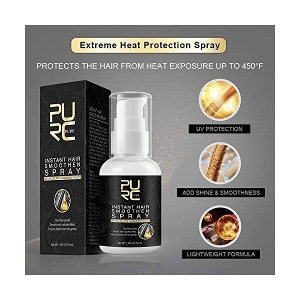 Bethyall Shampoing Cheveux Blond Spray Hair 50 ML Lisser Les Cheveux Spray Heat Heat Instant Extreme Damage Hair Care Couleur