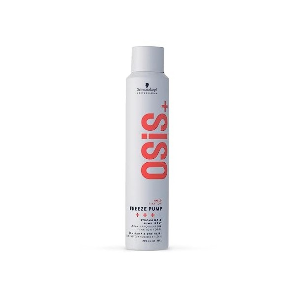 Schwarzkopf Professional - OSIS+ Freeze Pump 200ml Spray Vaporisateur Fixation Forte