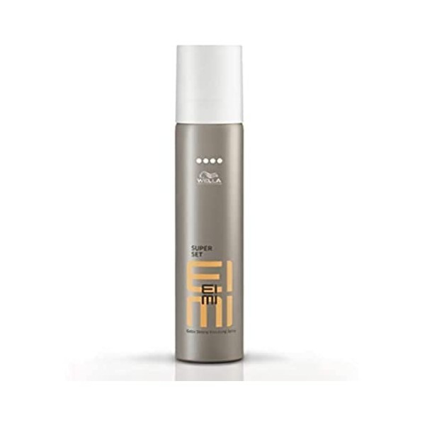 Wella EIMI Super Set hairspray - spray de finition pour une tenue extra forte et fiable - avec formule de protection UV et pr