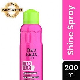 TIGI Bed Head Headrush Shine Spray Capillaire Pour Cheveux Souples Et Brillants 200&nbsp;Ml