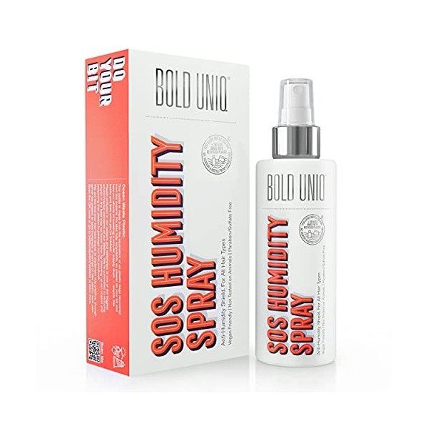 Spray Cheveux Anti Humidité - Traitement Thermoprotecteur Anti Statique Sans Rinçage - Spray Vegan Cruelty-Free Certifié PETA