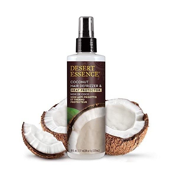 Desert Essence, Coconut Hair Defrizzer & Heat, 237ml