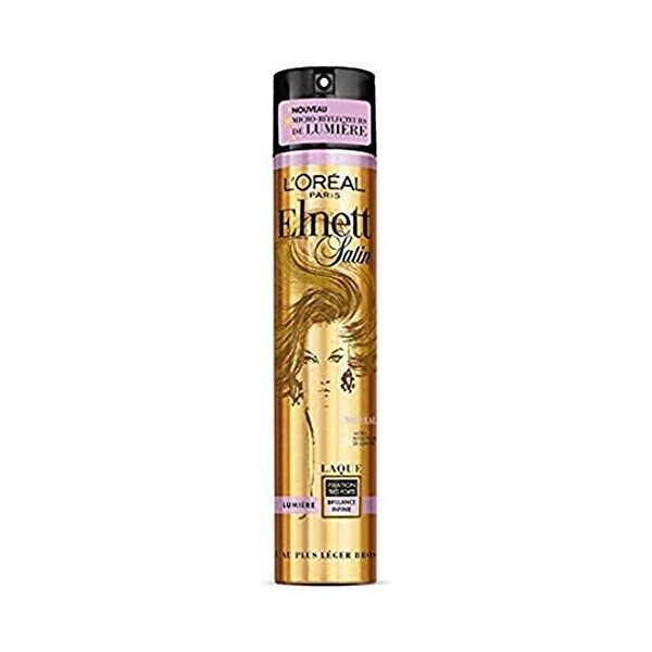 LOréal Paris Elnett Laque micro-diffusion, Brillance cheveux ternes, Fixation très forte 300 ml