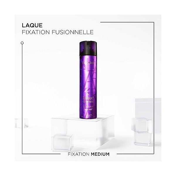 Kérastase, Coiffage Couture, Spray Fixation Cheveux, Anti-Frisottis, Volume & Longue Tenue, Laque Couture, 300 ml