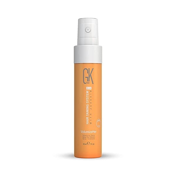 GK HAIR Global Keratin Hair Spray Volumizher 30ml Lisseur anti-frisottis réglable, fixatif anti-frisottis pour contrôle de la