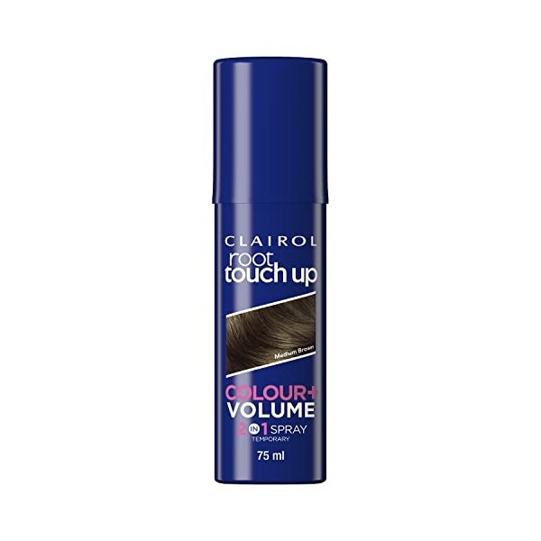 CLAIROL Spray 2 en 1 pour retouche de racines - Marron moyen