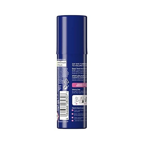 CLAIROL Spray 2 en 1 pour retouche de racines - Marron moyen