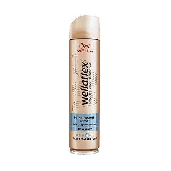 Wellaflex Spray pour cheveux instantané VOLUME BOOST, extra fort maintien, 5er Pack 5 X 250ml 