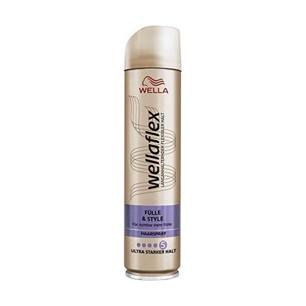 Wella Wellaflex Spray pour Cheveux Richesse & Style Ultra Fort Maintien 250ml 24h