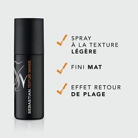 Sebastian Professional Texture Maker Spray texturant léger | Finition mate | Pour tous les types de cheveux, 150&nbsp;ml