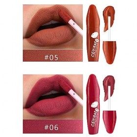Ensemble de six gloss et rouges à lèvres longue durée qui résistent maculage et transfert tout en offrant une longue durée et