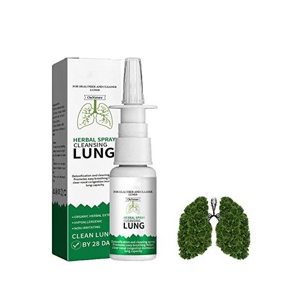 Herbal Spray Cleansing Lung, Herbal Lung Cleansing Spray, Onnature Organic Herbal Lung Cleanse & Repair Nasal Spray Pro, Herb