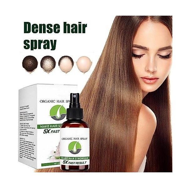 Ranana Laque pour Cheveux denses | Spray Naturel pour Les Racines - Produits pour Cheveux Fins, volumateurs de Racines effica