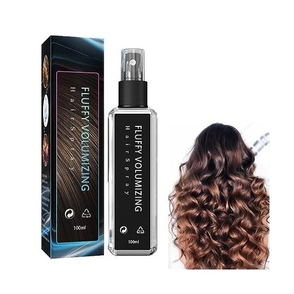 Browsluv Fluffy Volumizing Hair Spray, Fluffy Volumizing Hair Spray, for cheveux fins, Glee Ice Hair Thickener Spray Color :