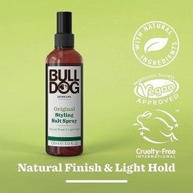 BULLDOG - Soin des cheveux pour homme | Spray de sel coiffant original | Tenue légère et finition texturée naturelle | 150 ml