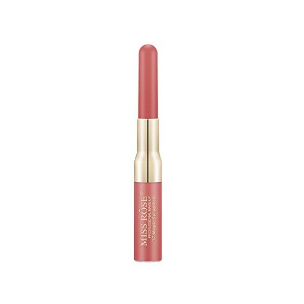 Maquillage Fille 6 Ans Bio Rouge à lèvres Lip Crayon Dual Pen Lasting Long Liner Makeup Lipstick Maquillage Coffret K, One S