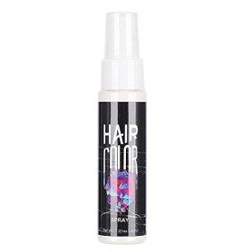 Laque pour Cheveux Blancs, Unisexe DIY Hair Color Spray Dye Couleur Salon de Modélisation Temporaire 30 Ml Blanc Air Mist J