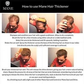 Mane Hair Thickening Spray 200 ml x 6 - Jet Black