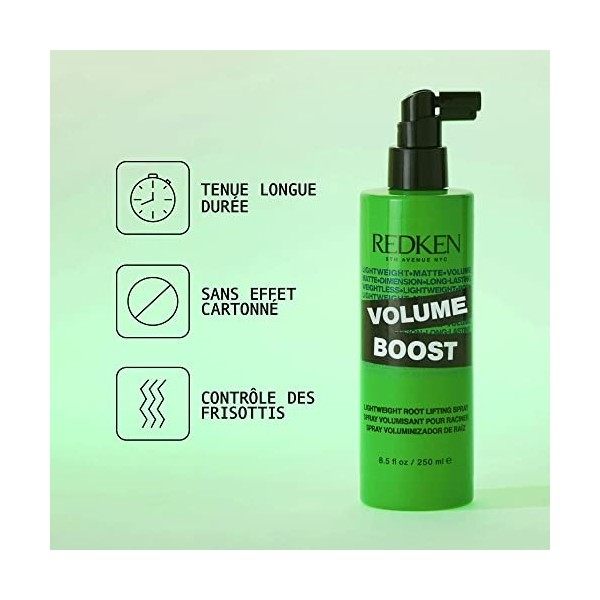 Redken, Spray Volumisant pour Racines, Brume Fine, Pas dEffet Carton, Pour Tous Types de Cheveux, Volume Boost, 250ml