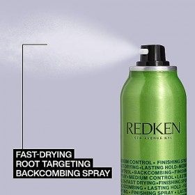 Redken, Spray de Finition Élévateur de Racines & Volume, Fini Mat Moderne, Formule Vegan aux Protéines de Blé & Vitamine E, R