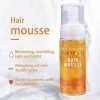 Mousse pour cheveux bouclés, perruque ou tissage, mousse de contrôle extra ferme, contrôle des frisottis avec sensation flexi