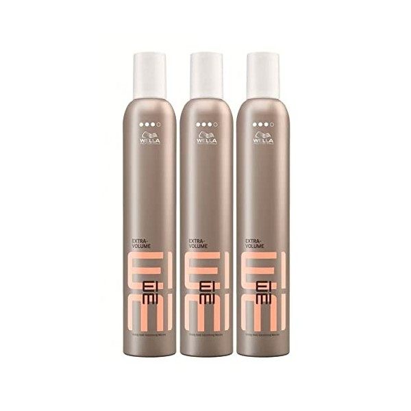 Wella - Mousse EIMI Extra Volume, lot de 3 x 500 ml