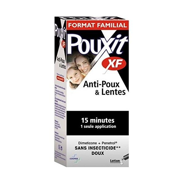 Pouxit - Lotion XF Anti Poux - Traitement contre les poux, Efficace et Rapide - Lot de 2 x 200 ML