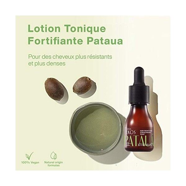 NATURA - Lotion Tonique Fortifiante Ekos Pataua - Pour Cheveux Fins et Fragiles - Renforce la Fibre Capillaire et Accélère la