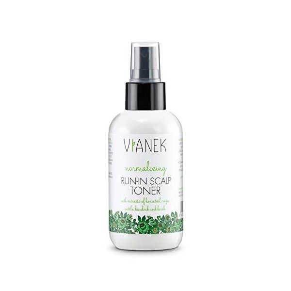 VIANEK Tonifiant et eau capillaire pour cuir chevelu avec paille en boîte, sauge, ortie, velcro et bouleau Cosmétique naturel