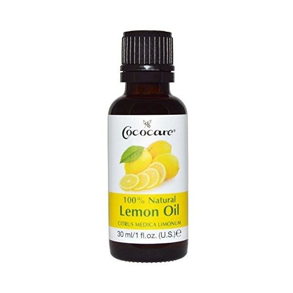 100% Natural Oil Lemon, Citrus Medica Limonum, 1 fl oz 30 ml - Cococare