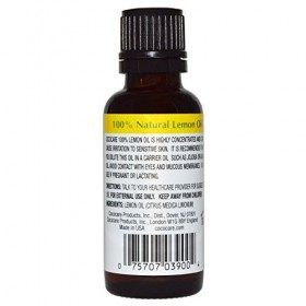 100% Natural Oil Lemon, Citrus Medica Limonum, 1 fl oz 30 ml - Cococare