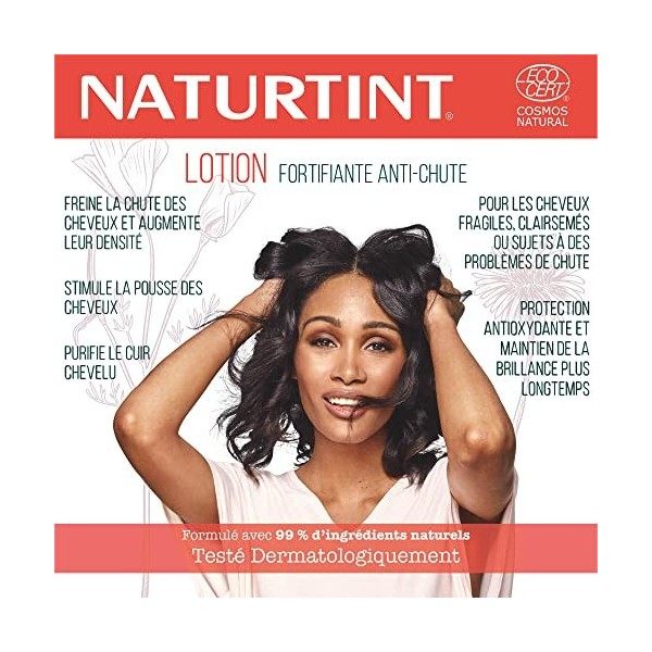 Naturtint Eco Lotion Fortifiante - Renforce et donne de la densité | Arrête la chute des cheveux | 99% Ingrédients Naturels |